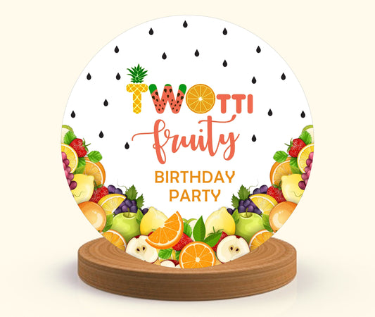 Twotti Fruity Theme Birthday Party Backdrop 