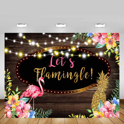 Flamingo Theme Birthday Party Backdrop