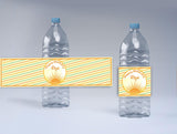 First Trip Around the Sun Theme Birthday Party Water Bottle Labels