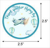 Airplane Theme Birthday Party Thank You Gift Tags