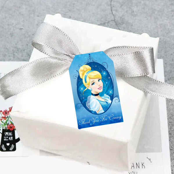 Cinderella Theme Birthday Party Thank You Gift Tags