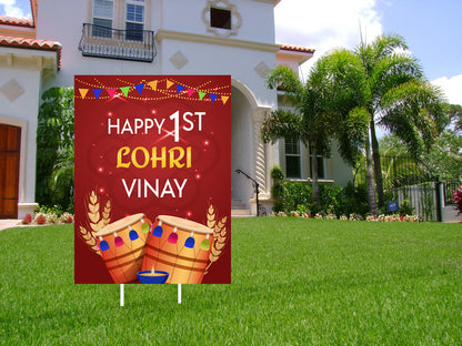 Lohri Party Welcome Board for Kids