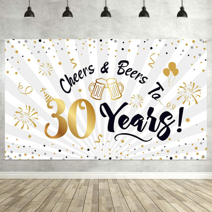 30th Birthday Party Backdrop 