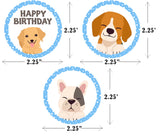 Dog Theme Birthday Party Cupcake Toppers