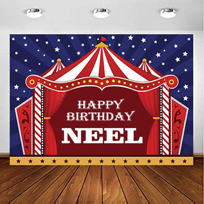Carnival Theme Birthday Party Backdrop