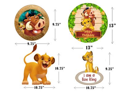 The Lion King Theme Birthday Party Hangings