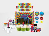 Super Hero Theme Birthday Complete Party Set