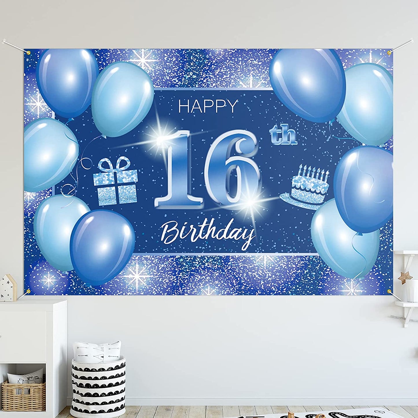 16th Birthday Party Backdrop 