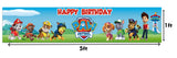 Paw Patrol Theme Birthday Long Banner for Decoration