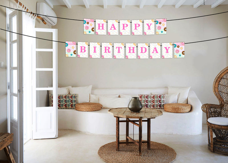 Two Sweet Theme Birthday Party Banner for Decoration