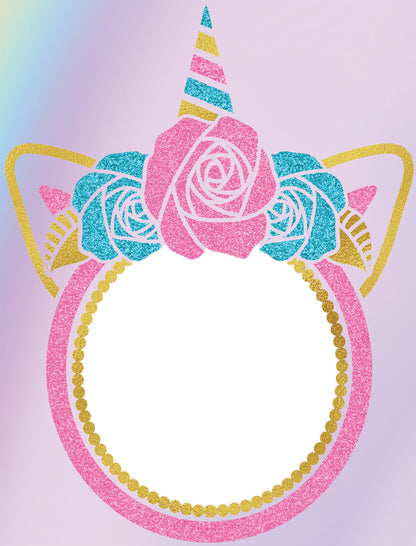 Unicorn Theme Birthday Party Selfie Photo Booth Frame