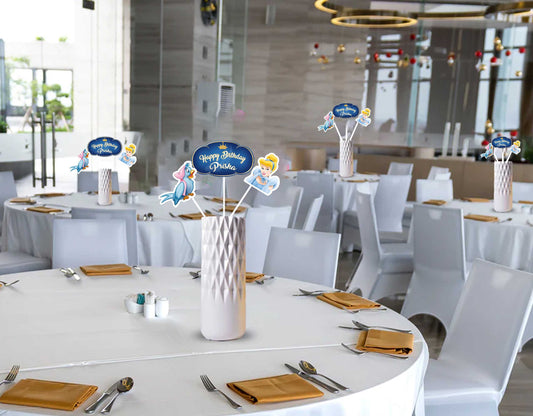 Cinderella Theme Birthday Party Table Toppers for Decoration