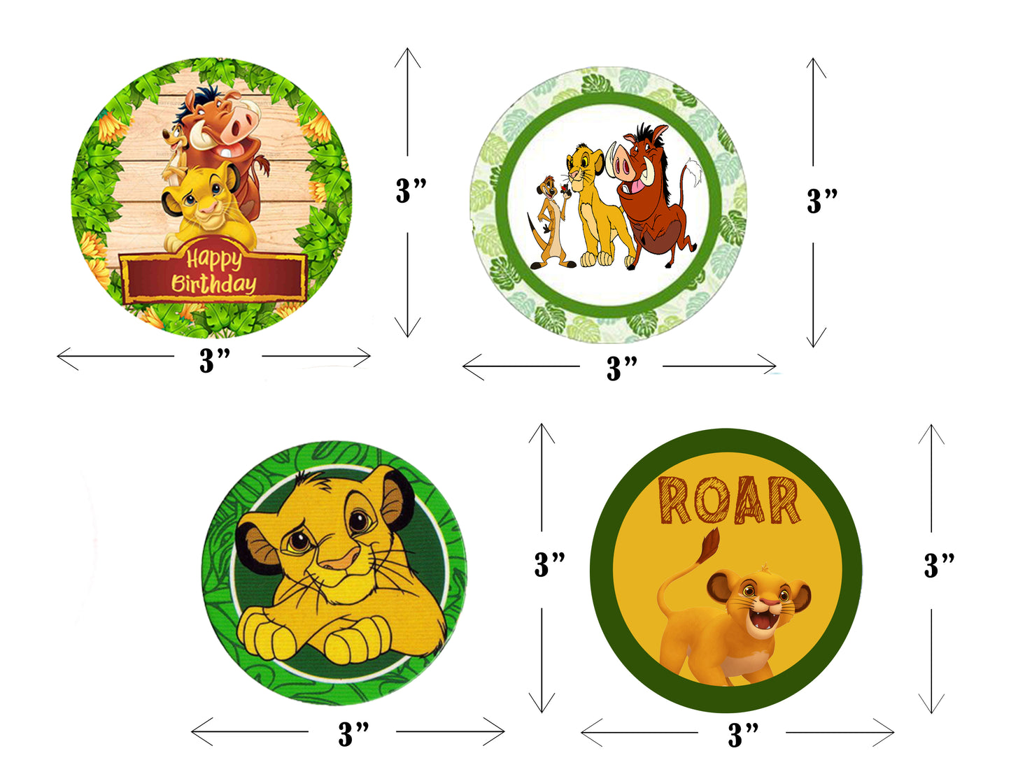 The Lion King Theme Birthday Party Straws