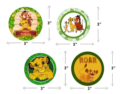 The Lion King Theme Birthday Party Straws