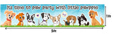 Dog Theme Birthday Long Banner for Decoration