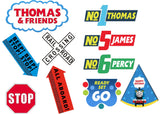 Thomas & Friends Theme Birthday Party Photo Booth Props Kit