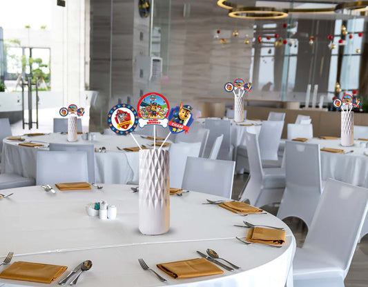 Paw Patrol Theme Birthday Party Table Toppers for Decoration