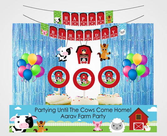 Farm Animal Theme  Decoration Kit