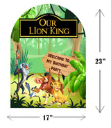 The Lion King Theme Birthday Party Welcome Board