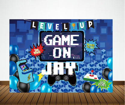 Gaming Theme Birthday Party Backdrop