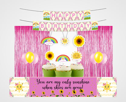 Sunshine Theme Birthday Party Decoration Kit