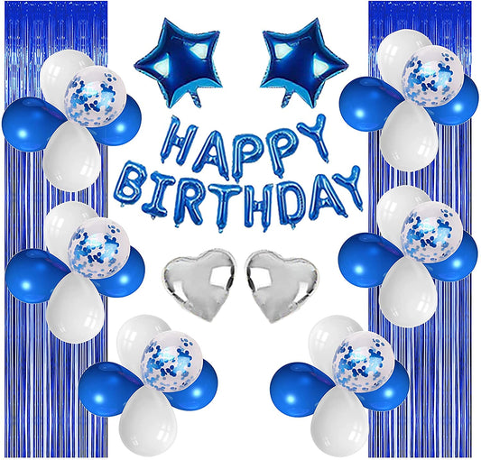 Blue Birthday Decorations for Boys and Men