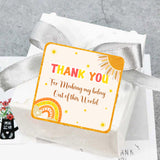 First Trip Around the Sun Theme Birthday Party Thank You Gift Tags