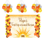 First Trip Around the Sun Theme Birthday Party Complete Decoration Kit