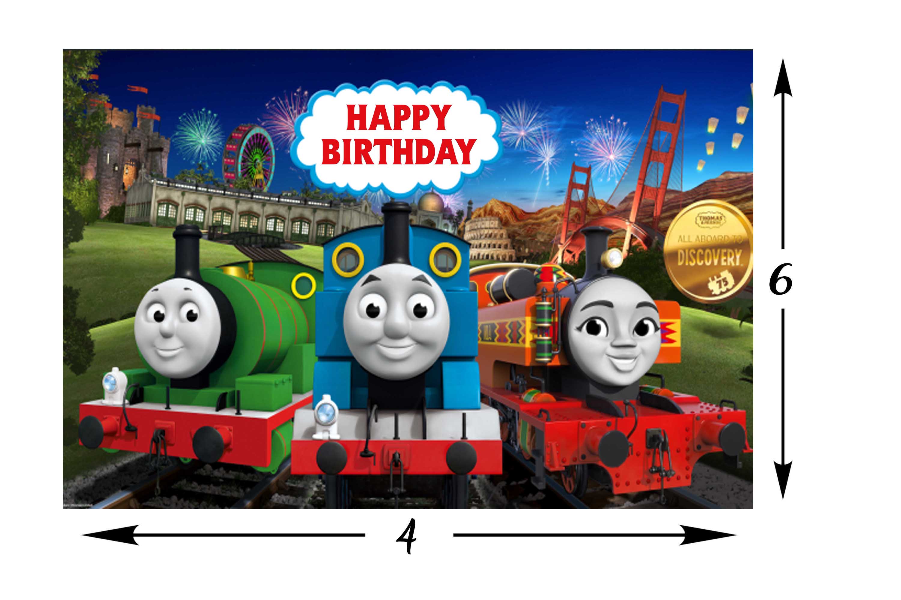 Buy Thomas & Friends Theme Party Backdrop | Party Supplies