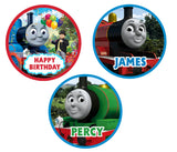 Thomas & Friends Theme Birthday Party Cupcake Toppers