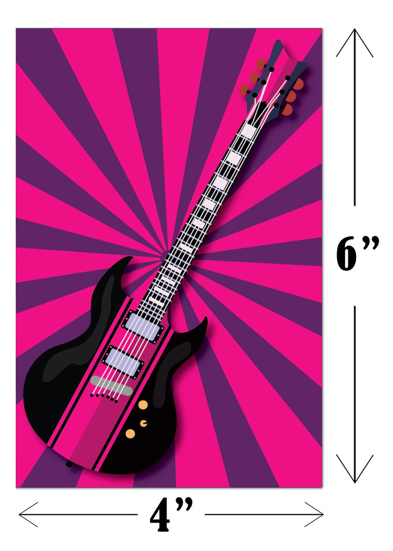 Rockstar Theme Birthday Party Banner for Decoration