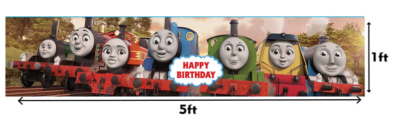 Thomas & Friends Theme Birthday Long Banner for Decoration