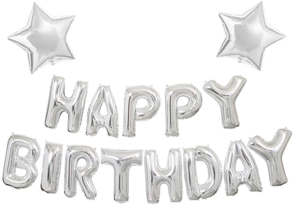 Silver Decoration Set for Birthday