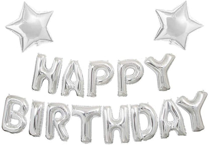 Silver Decoration Set for Birthday