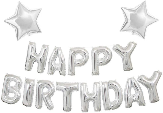 Silver Decoration Set for Birthday