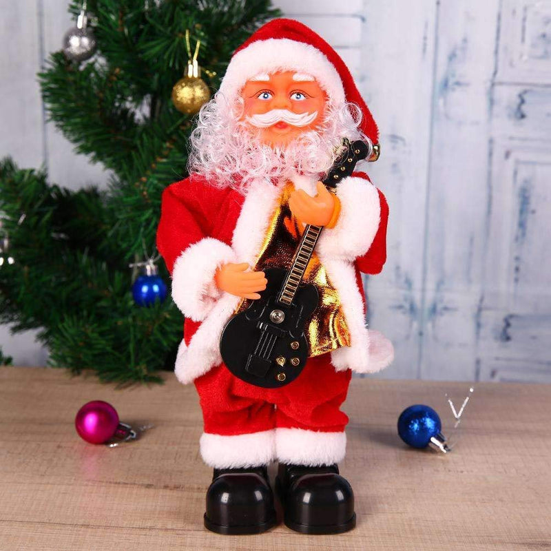 Musical Santa Claus with Guitar for Christmas Decoration