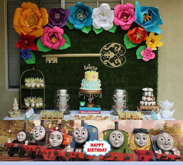 Thomas & Friends Theme Birthday Long Banner for Decoration