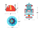 Robot Theme Birthday Party Table Toppers for Decoration