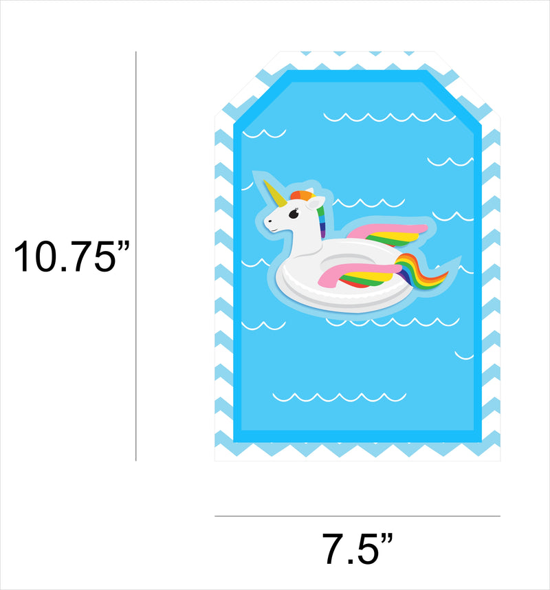 Pool Party Birthday Paper Door Banner for Wall Decoration 