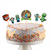 Minecraft Theme Birthday Party Cake Topper