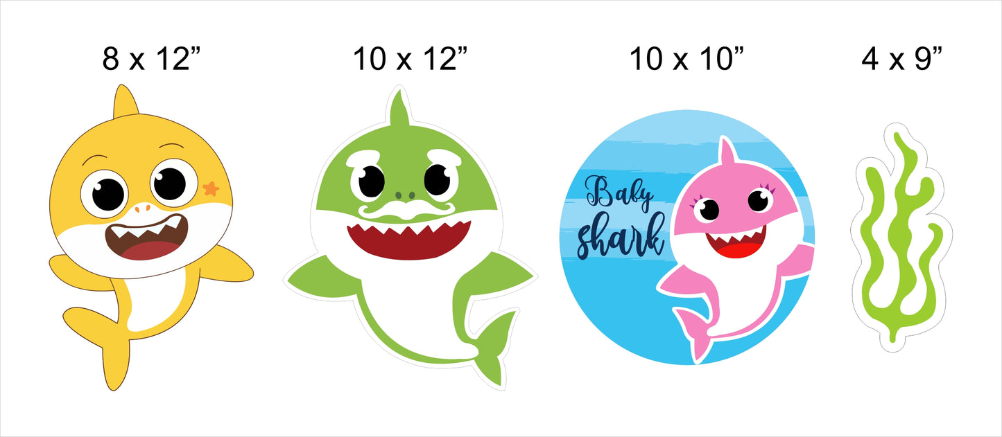 Baby Shark Theme Birthday Party Theme Hanging Set for Decoration