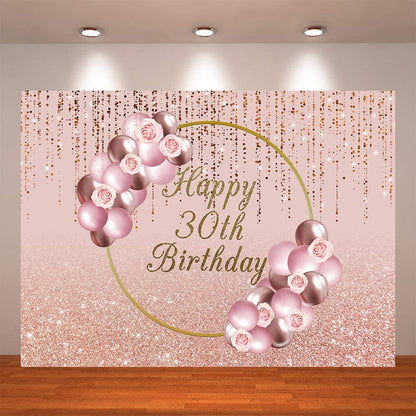30th Birthday Party Backdrop 