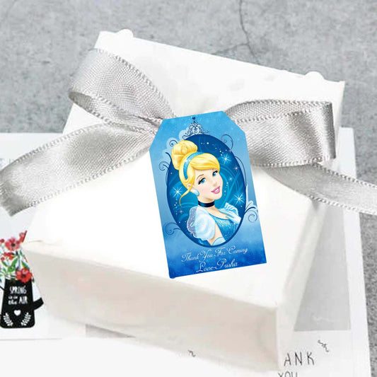 Cinderella Theme Birthday Party Thank You Gift Tags