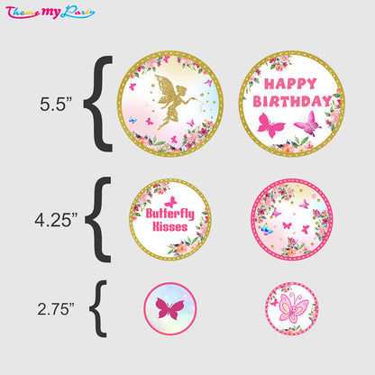 Butterflies & Fairies Theme Birthday Party Table Confetti