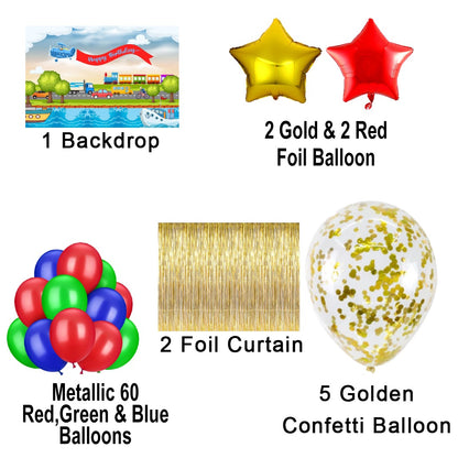 Transport Birthday Party Decorations Complete Set