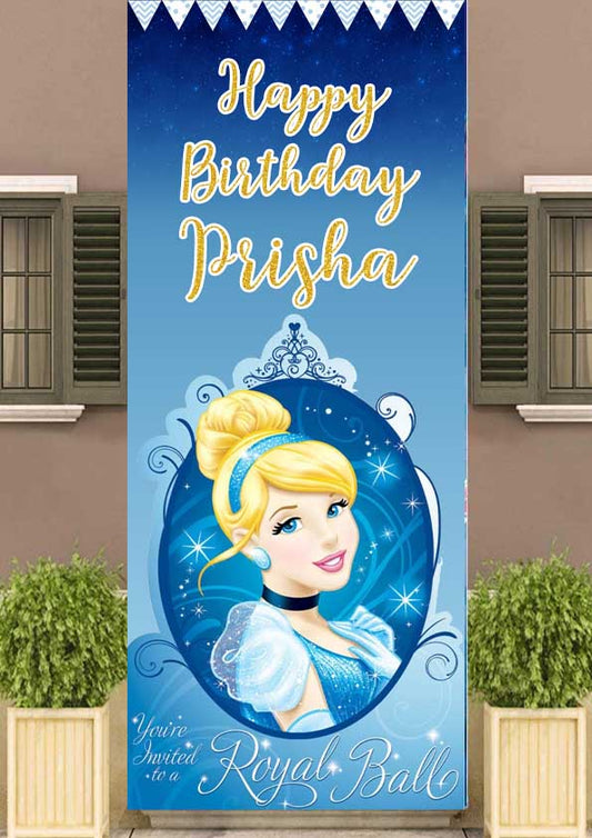 Cinderella Welcome Banner Roll up Standee (with stand)