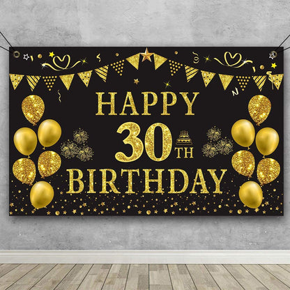 30th Birthday Party Backdrop 