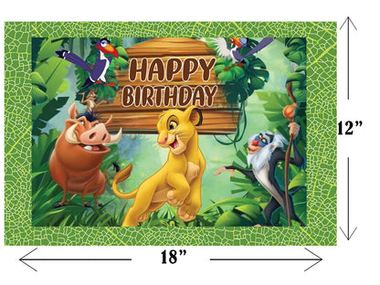 The Lion King Theme Birthday Table Mats