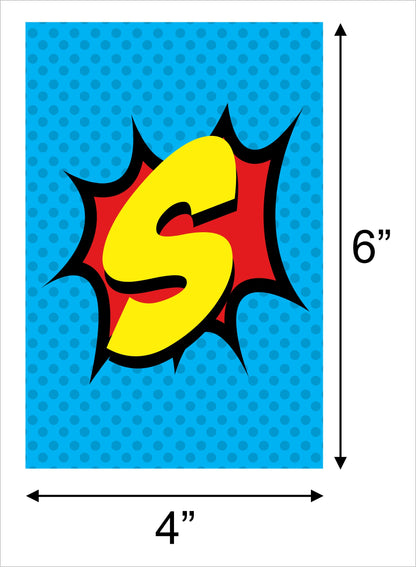 Super Hero Theme Birthday Party Banner for Decoration