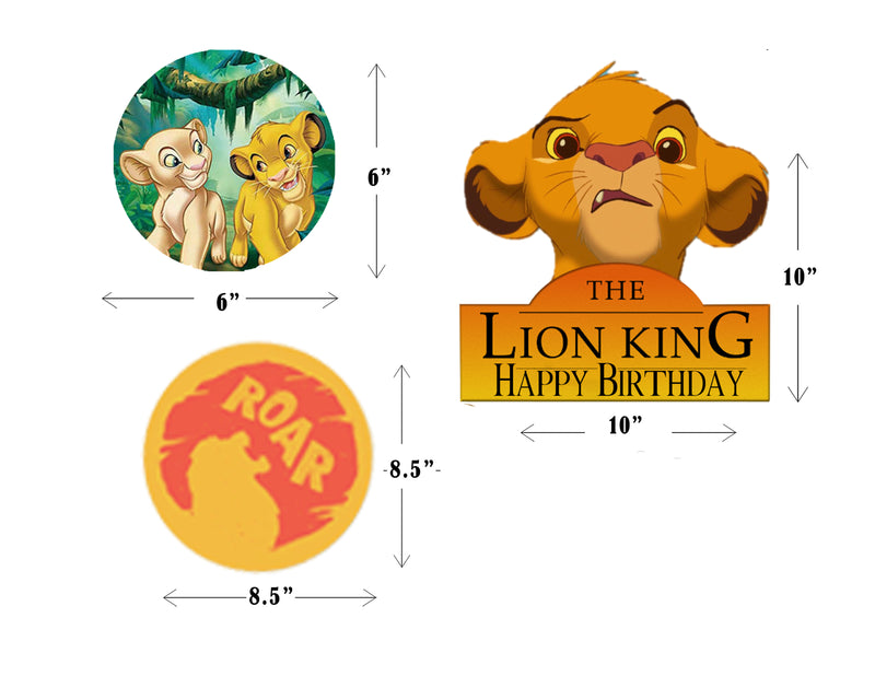 The Lion King Theme Birthday Party Table Toppers for Decoration